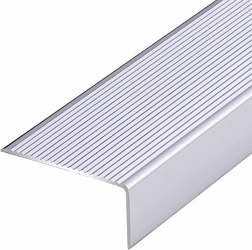 Profilo di Finitura per Moquette, Profilo di Transizione per Pavimento, Profilo di Finitura per gradini - soglia a L per Pavimenti in Laminato di Legno