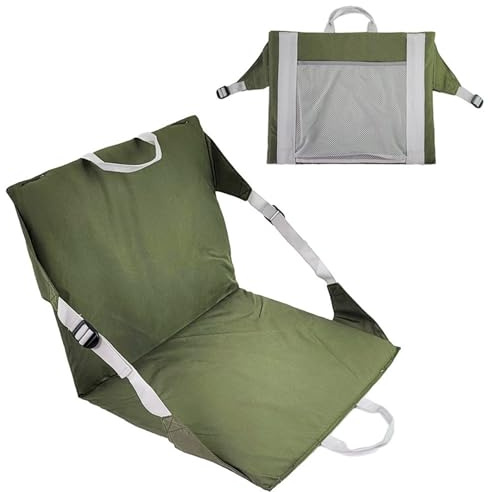 Genérico Silla De Playa Plegable – Silla Plegable Oxford para Exteriores De 46 Cm | Cojín De Asiento De Estadio Multiusos Portátil | Asiento Cómodo del Respaldo para El Uso Ocio Camping Día del Jue