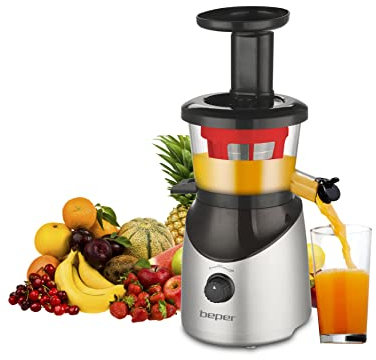 BEPER 90.421R Estrattore Frutta e Verdura a Freddo - Centrifuga Frutta e Verdura, Acciaio Inox, BPA Free