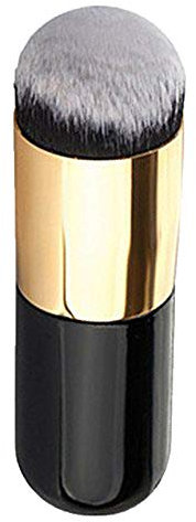 Brussels08-1 pennello per trucco con testa rotonda grande, per fondotinta in polvere, minerale, per sfumare, fard, lucidare