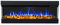 GLOW FIRE Elektrokamin Insert 36 (Einbaukamin) - elektrischer Kamin mit Heizung für Innenräume - Wandkamin mit Multi-Color LED-Flammen, Heizlüfter & Fernbedienung, 1.600 W, 93x49x20 cm, Schwarz