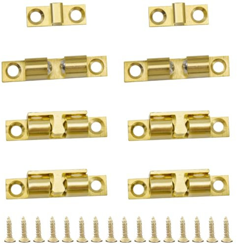 CEEYSEE 6 Pcs Double Roller Catch Ball Tension Catch 40mm Furniture Latch for Internal Doors,Wardrob,Cupboard,Kitchen Catch(SGSK4)