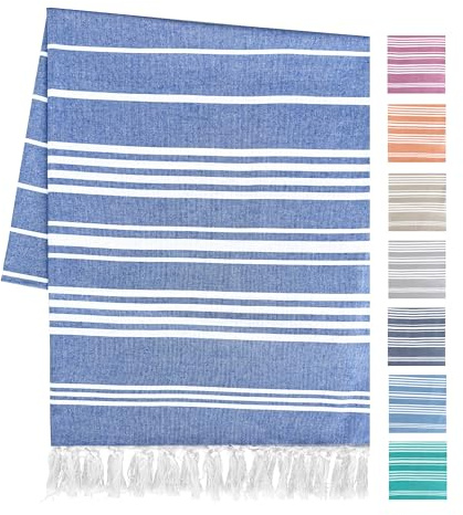 Artexia Strandhandduk Återvunnen Bomull 90x170cm Hamam Handduk Perfekt Som Bastuhandduk Och Sarong