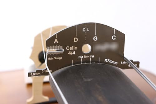 Full Size Cello Bridge Mold Template fingerboard Shaping Tool for Marker Luthier (4/4 size)