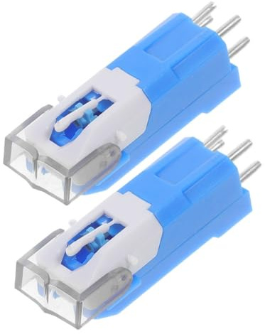 TOYANDONA 2pcs Turntable Stylus Needles for Vintage Record Players Replacement Cartridge Sound Quality