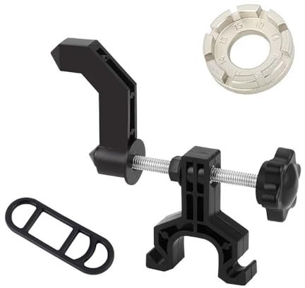 Tragbarer Fahrrad-Rad Truing Stand Bike Mini Felgen Anpassung Reparatur Halterung Werkzeuge Speichenschlüssel Schwarz