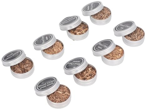 SUPYINI 7 sabores de virutas de madera para ahumadores de cócteles, para ahumadores, cócteles con frutas