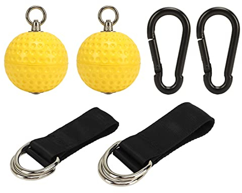 ANKROYU Pull Up Ball Grip Antiscivolo Maniglie Multifunzionali per Allenamento con Cinghie per Forza Fitness Arrampicata Allenamento Indoor Outdoor Bar Esercizio PU Acciaio Inossid