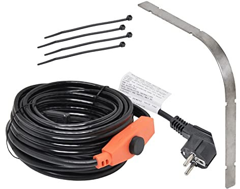 VOSS Kit : Câble Chauffant antigel 1m, Circuit de Chauffage, Chauffage gouttière avec Protection des Bords