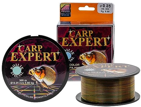 Carp Expert Multicolor 300m 0,30mm/12,50kg Angelschnur Karpfenschnur Monofile Schnur Mono Schnur