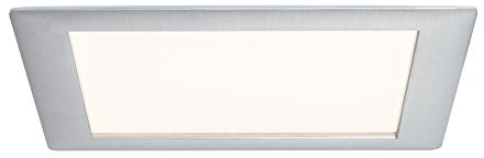 Paulmann 926.14 Premium EBL Set Panel eckig LED 1x15W 2700K 15VA 230V/350mA 210mm Alu gebürstet 92614 Spot Einbaustrahler Einbauleuchte