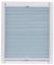 Sunlines Wabenplissee Made in Germany, Tageslicht, Klemmfix, Weisse Schiene, 80 x 220 Wabenplissee, Stoff, Blau, 80 x 2.3 x 220 cm, 1 Einheiten