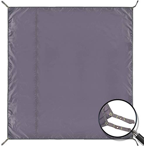 REDCAMP 180x210cm Ground Sheet for Camping, Heavy Duty Tent Footprint,Grey