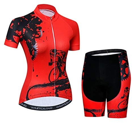 Maillot de cyclisme à manches courtes pour femmes, bavoir d'été 5D rembourré, pantalon de vélo S-3XL