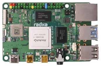 Radxa Rock 4C+ RK3399-T, 6-Core CPU SBC, HDMI with 4K Output, WiFi 5 and Gigabit Ethernet, Single Board Computer
