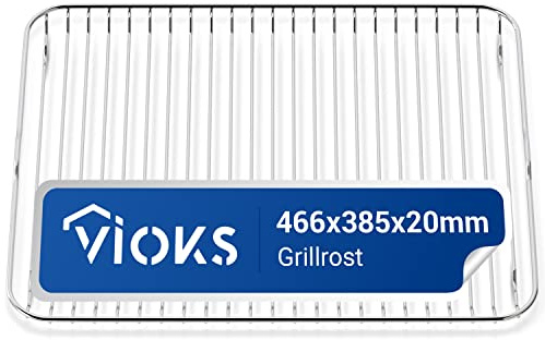 VIOKS Rejilla de horno 466 x 385 mm de repuesto para parrilla Electrolux 140064006012 – Rejilla para horno y horno AEG Zanussi