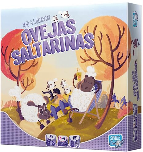 Asmodee | Ovejas saltarinas | Juego de Mesa Cooperativo para Niños | A Partir de 5 Años | De 1 a 4 Jugadores | 15 Minutos por Partida | Español