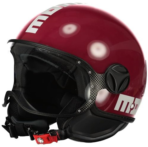 MOMODESIGN Unisex – Erwachsene Fgtr Classic E2206 Jethelm, Candy Purple/White, M