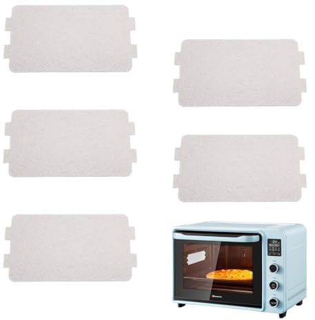 Plaque Mica,5 PCS Mica Feuille Plaque Mica Micro Ondes Plaque à Micro Ondes Grille Four à Micro Ondes Guide D'ondes Hyperfréquences pour Réparation de four à Micro Ondes(117 × 65mm)