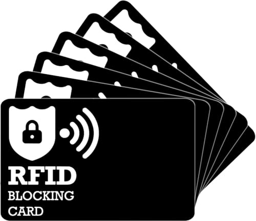 RFID Blocking Card Safecard Credit Card Holder RFID Blocking Card scan Proof Card Ultra Slim Anti Theft Ultra Thin Minimalist Secure Bank Card Holder Bank Credit Card Protector Security Proof Blocker