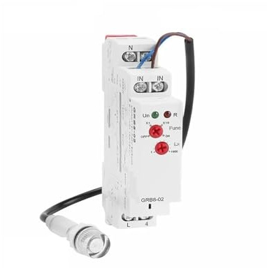 Twilight Switch AC110V-240V Street Light Sensor Din Rail Modular Relay 16A Switching(GRB8-01 AC110-240V)