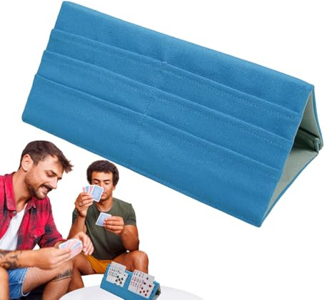 Yanayi Support pour cartes à jouer pour personnes âgées | Plateau pliable à 3 couches pour cartes à jouer | Support de carte à jouer mains libres | Pour adultes à la maison pour les voyages pour les