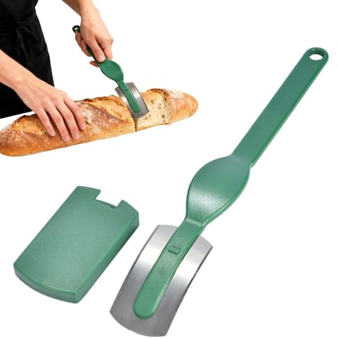 Generico Coltello da panettiere | Cdoltello da pane in acciaio | Manico professionale antiscivolo | preciso per segnare l'impasto | Strumento per il punteggio del pane zoppo | per a lievi
