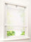 1er-Pack Raffrollo mit U-Haken Weiß Transparent Voile Ösenrollo Vorhang (BxH 80x130cm, Weiß)