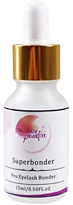 Une Pause Poudrée SUPERBONDER - Rétention Améliorée de 30% - Améliore la Tenue des Cils, Réduit les Fumées et les Irritations - Idéal Extensions de Cils Professionnel - (15ml)