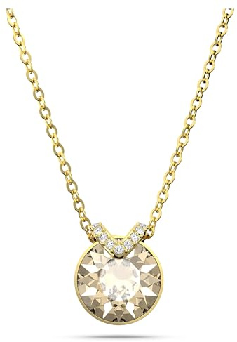 Swarovski Pendente Bella V, Taglio Round, Tono dorato, Placcato color oro