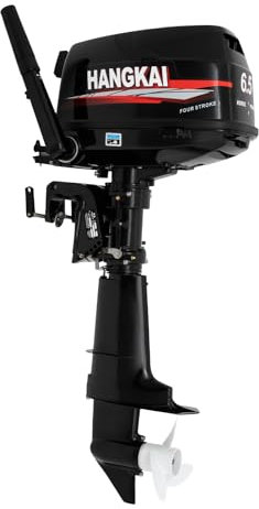 6,5 PS 4 Takt Bootsmotor Aussenborder Außenborder Außenbordmotor Trolling Motor für Belly Boot Angelboot Schlauchboot CDI-Zündung, für Fischerboote und Freizeitaktivitäten geeignet