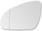 SENZEAL Cristal de Espejo para Opel Astra J 2009-2015 Izquierdo Lado del Conductor Calefactado con Placa de Soporte 1428451 (Izquierda)