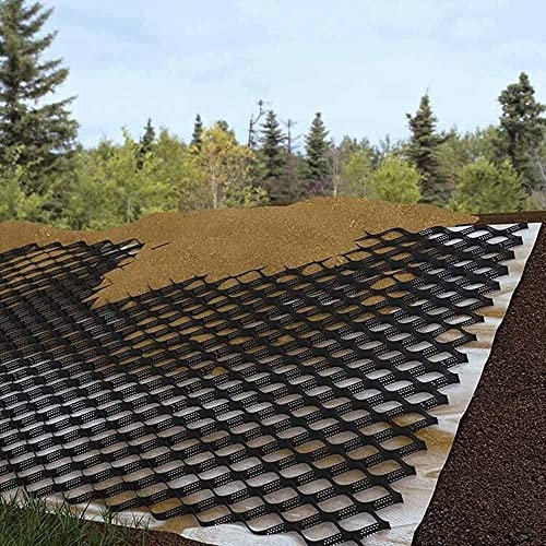 SAFWELAU Pavimentación de Arena Geocelda Estabilizador Rejilla de Geoceldas para Exteriores Estabilizador de Suelo Grava Rejilla de Tierra de Fuerza Patio Camino Entrada 6x10m