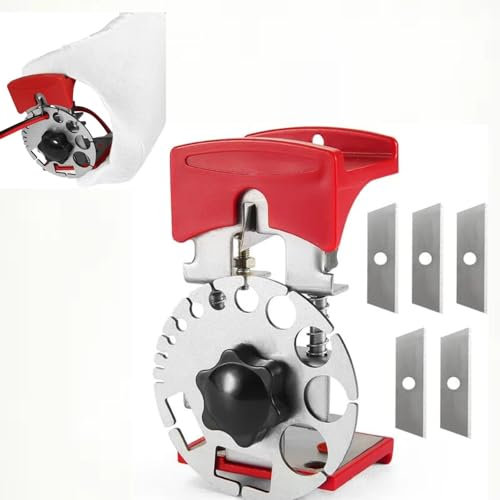 Pelacables Mano Universal,Peladora Manual Alambre De Cobre Herramienta,Pelacables Multifuncional Profundidad De Corte Ajustable,para Pelar y Cortar Cables 2 en 1 Para Cables de Diferentes Diámetros