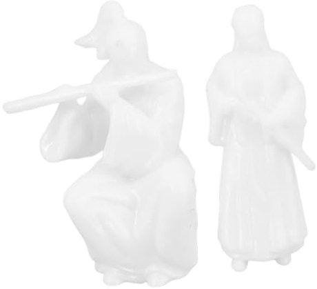 BESPORTBLE 2 Pièces Homme Micro Paysage Statue de fée Figurine Mini décor Dragon de Jardin scènes Miniatures Personnes Ornements de Figures Anciennes Figure Ancienne de Micro Paysage résine