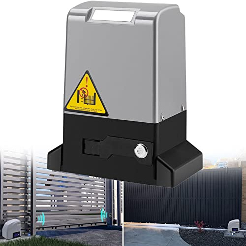 Automatic Sliding Gate Opener Kit, Mobile App Control, 370W-1200W Motor Power, Includes 2 Remote Controls for Smart Electric Door Operation