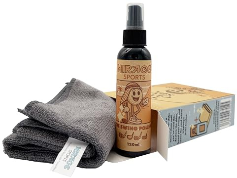 Mirage Sports - Golfschläger Reinigungsset | Spezialreiniger 120 ml & Marken Mikrofasertuch 40x40 cm | effektive Schlägerpflege | Schmutzlösend