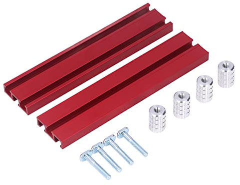 MOUMOUTEN Planing Stop Tool Set, Bench Dog and Clamp Kit for Woodworking Workbench with Aluminum Alloy Construction (15.8mm)