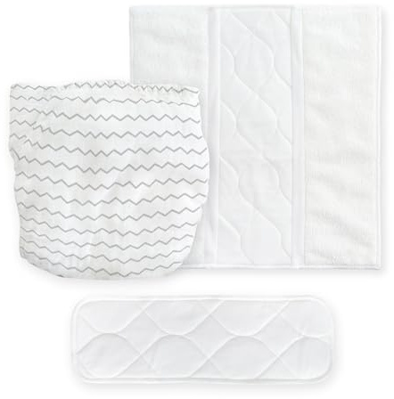 Amazing Baby Hybrid Cloth Diaper Cover with Pocket-Sling, Newborn, Sz 1 (5-10 lbs), Use with Boosties Inserts, Gray Mini Chevron, SmartNappy Set includes Muslin Cover + Bi-fold Insert + Booster Pad