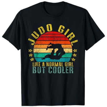 Judo Girl Like A Normal Girl But Cool Retro T-Shirt
