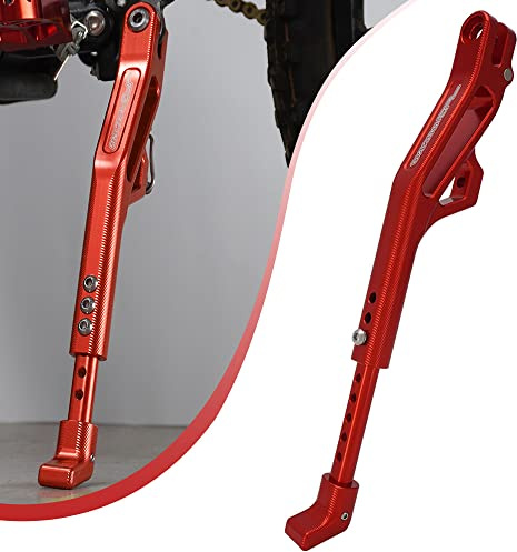 JFG RACING Caballete Lateral Moto,Soporte Rueda Trasera Moto Soporte Caballete Lateral Regolabile per Sur Ron Light Bee S/X Segway X160/X260-Rosso