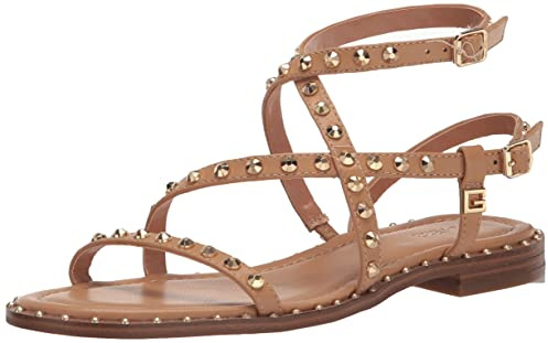 Guess Women's Yamara Sandal, Tan 110, 10
