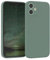 EAZY CASE - Silikonhülle für iPhone 12 Mini Hülle Silikon Case Dunkelgrün weich stoßfeste Handyhülle Schutzhülle mit Kameraschutz Dünn Premium Schutz Cover TPU Phone Bumper in Mitternacht Grün Matt