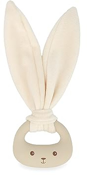 Kaloo - Lapinoo - Baby’s Teething Ring - Cream Colour - Rabbit Ring - PVC and BPA-Free - Double Texture - Baby Accessory - 0 Months +, K218010