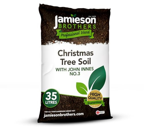 Christmas Tree Soil 35L bag Premium mix for repotting or planting trees indoor and outdoor includes 6 months feeding as standard - by Jamieson Brothers