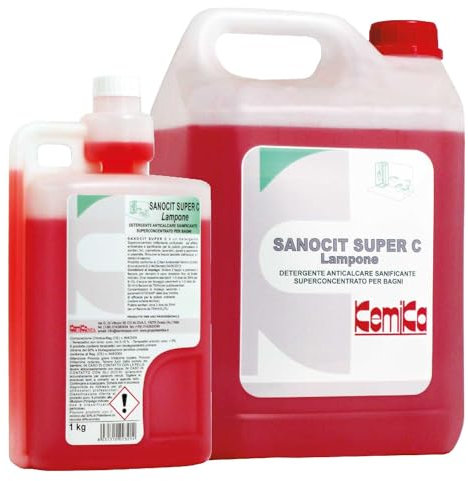 SANOCIT SUPER C LAMPONE-Detergente anticalcare per sanitari