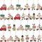 36 Stück Holz Weihnachtsdeko Anhänger,Kleine Christbaumschmuck Holz Ornamente,Weihnachtsbaumschmuck Set,Holz Christbaumschmuck Anhänger Weihnachten Deko, Für Dekor Weihnachten Party (Stil-A)
