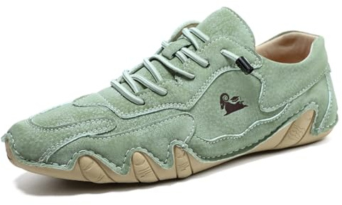RYVETTE Scarpe Barefoot in Alpaca, Scarpe Ortopediche, Scarpe ergonomiche Barefoot Impermeabili e Traspiranti in Pelle(Apfelgrün,38)