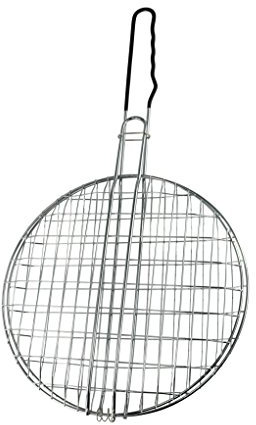 WDK PARTNER A9800055 - Rejilla Redonda Doble para Barbacoa (30 cm)