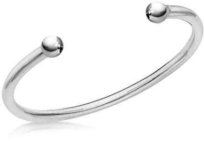 Tuscany Silver Damen Sterling Silber 7mm Torque Plain Armreif 8.31.0363